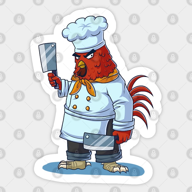 Chicken Chef Sticker by rudypagnel